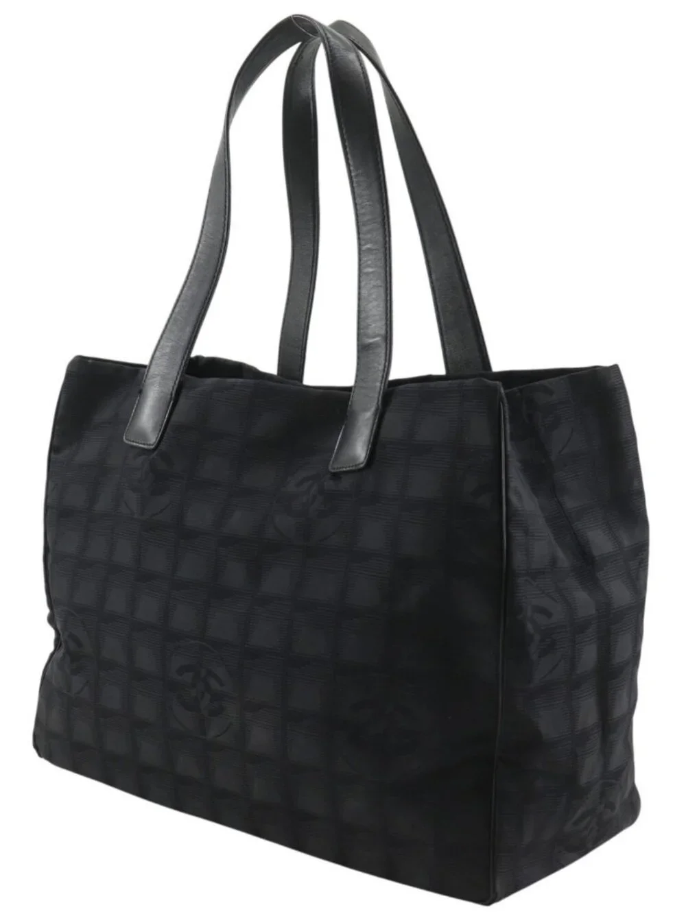 CHANEL New Travel Line Tote MM Tote Bag A15991 black Nylon canvas Women - Picture 14 of 16